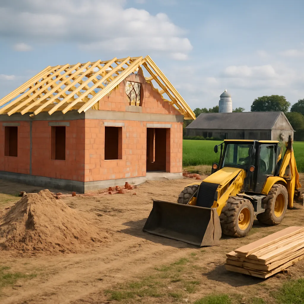 Budowa domu przy gospodarstwie rolnym – co warto wiedzieć